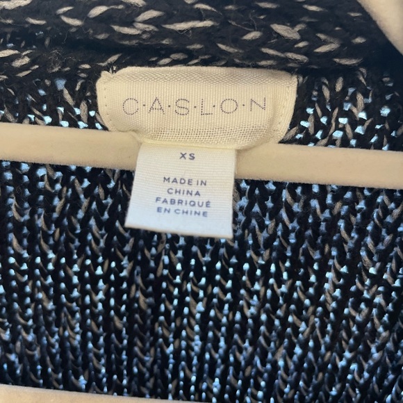 Caslon knit cardigan XS b&w - Picture 2 of 4